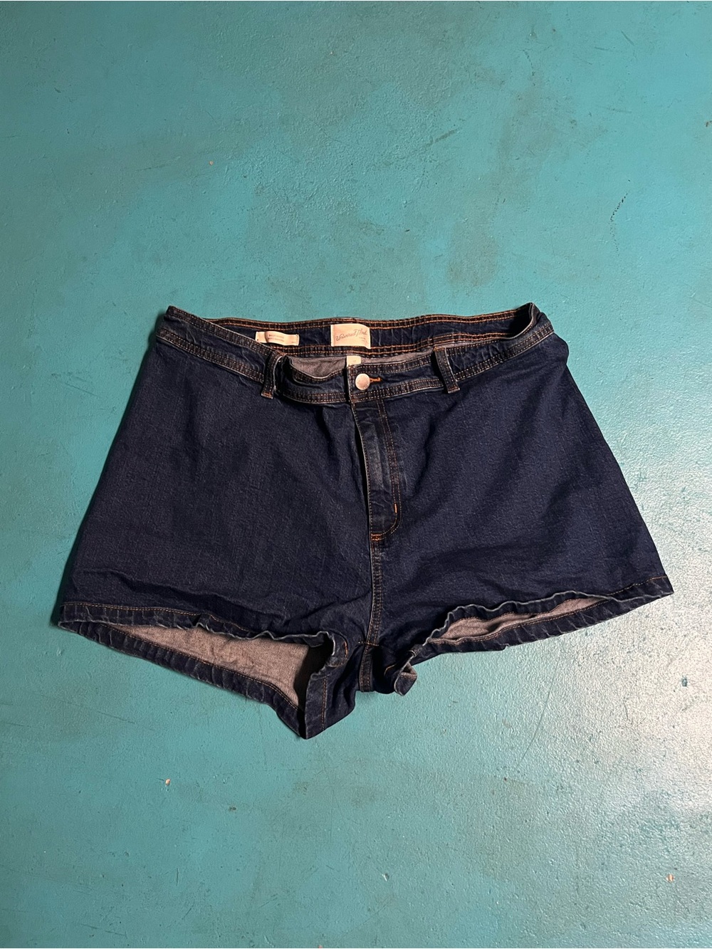 Universal Thread Dark Blue Denim High-Rise Shorts